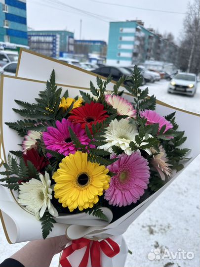 Букет с герберами.Сургут, Доставка