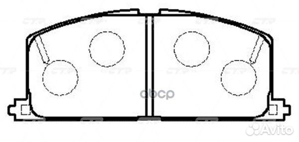 CKT-9 Колодки тормозные дисковые перед GK