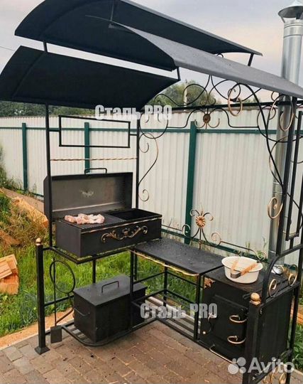Беседка с мангалом
