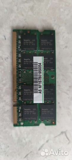 Оперативная память hynix sodimm ddr2 1gb