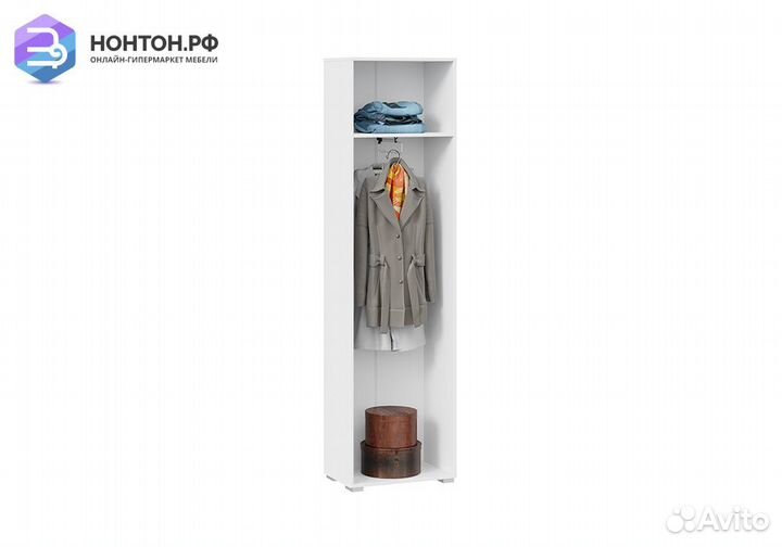 Пенал Фьюжн белый / белый глянец