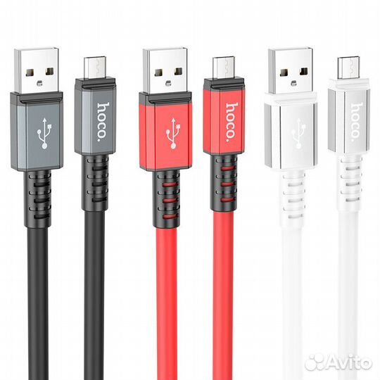 Кабель Hoco X85 Micro USB 1M, 2.4А, black