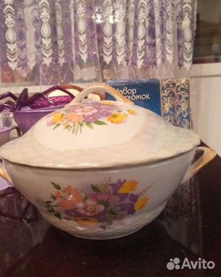 Фарфоровая супница СССР