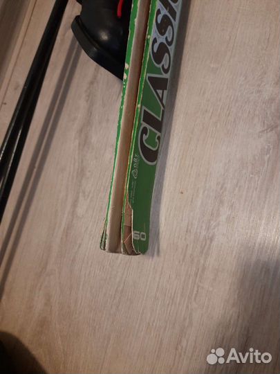 Лыжи 160см, ботинки 35 размер