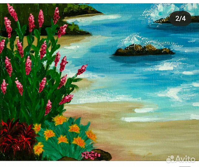 Картина маслом Море