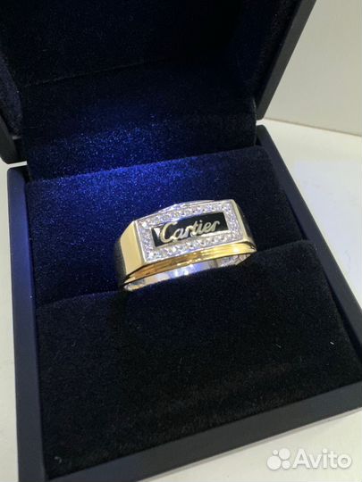 Золотое кольцо cartier