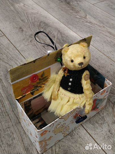 Мишка Тедди плюшевый ручной работы