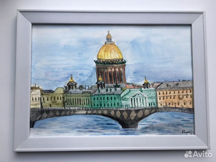 Картины акварелью с видами Санкт-Петербурга