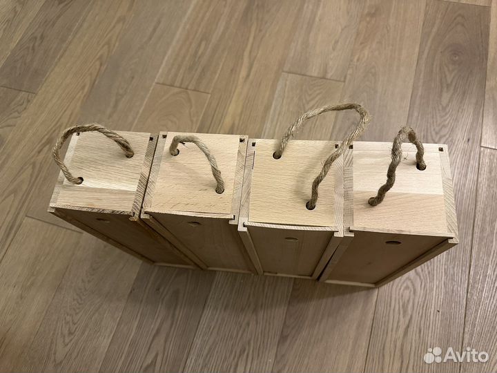 Деревянная Коробка для вина