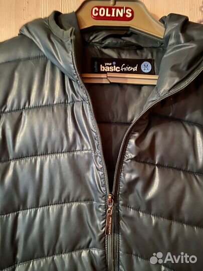 Куртка зелёная демисезон 44-46/пальто