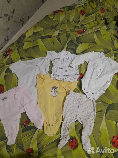 Детские вещи пакетом для девочек от 0 до 2 месяцев