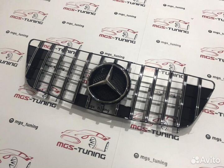 Решетка ML-Class Хром звезда w164 GT