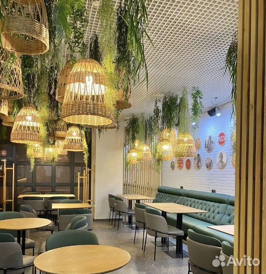 Плетеные абажуры светильники