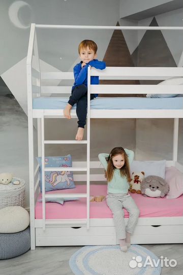 Детская кроватка - Двухэтажный домик