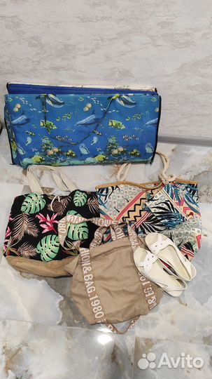 Коврик сумка пляжная для лето