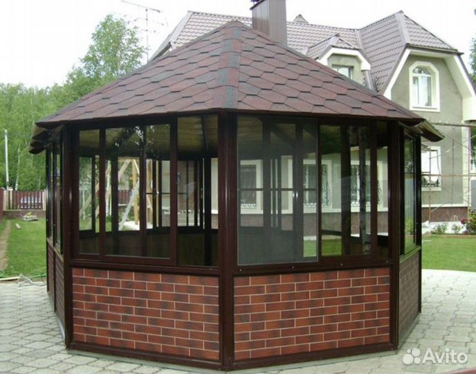 Остекление веранд террас беседок