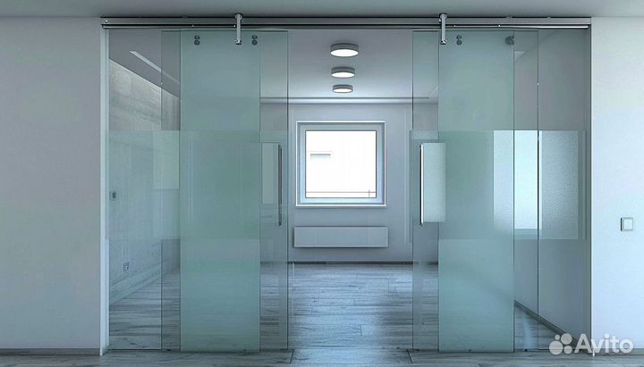 Стеклянные двери с рисунком