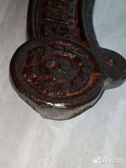 Герб СССР с 6 лентами в чугуном литье