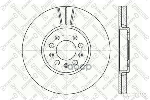6020-4760V-SX диск тормозной передний Audi A3