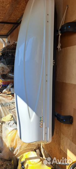 Автобокс на крышу авто белый