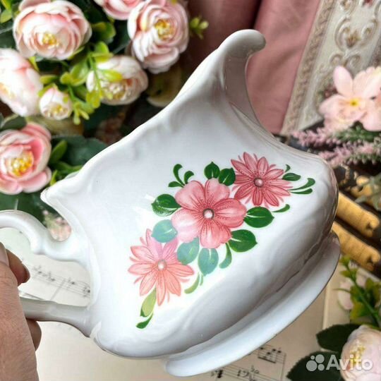 Соусник, молочник Винтаж Фарфор