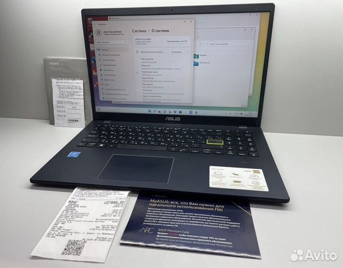 Ноутбук Celeron 2x1.1ггц/4Гб/120SSD