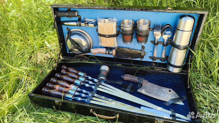 Шашлычный набор, кизлярский нож, топорик