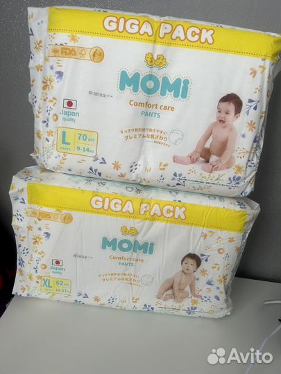 Подгузники трусики momi L, XL