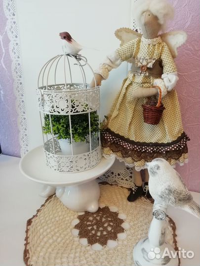 Интерьерная кукла Тильда Кофейная фея