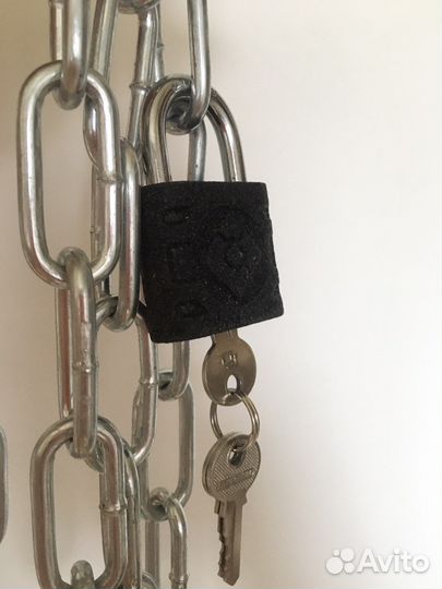 Цепь с замком для велосипеда гаража ворот