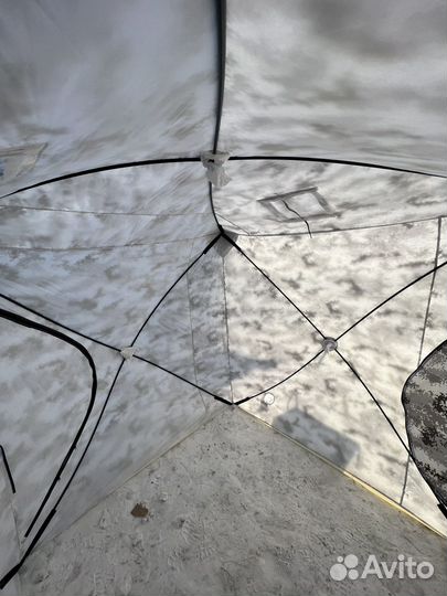 Палатка куб 3 местний 3-х слойний 200х200х210см