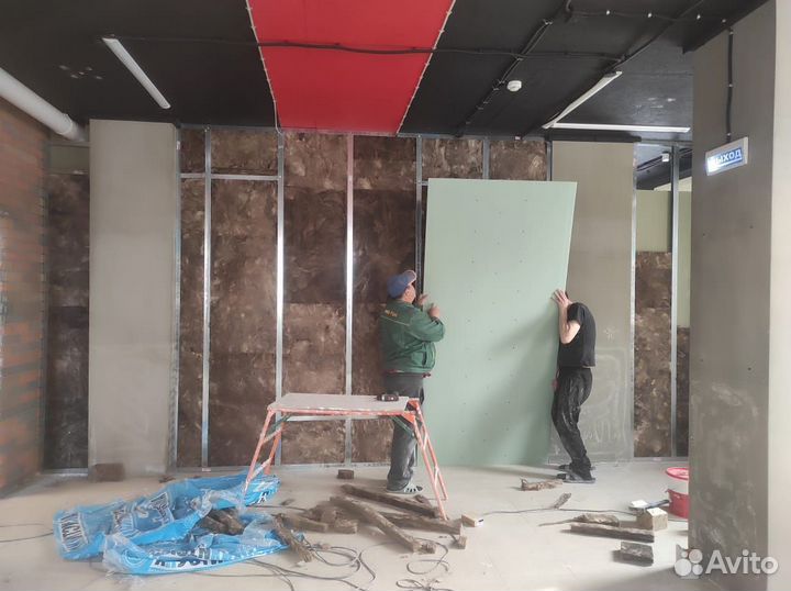 Гипсокартонные работы Перегородки Гипсокартонщик
