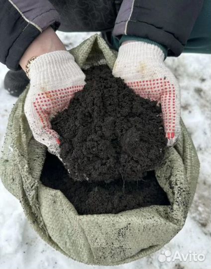 Чернозём навоз в мешках
