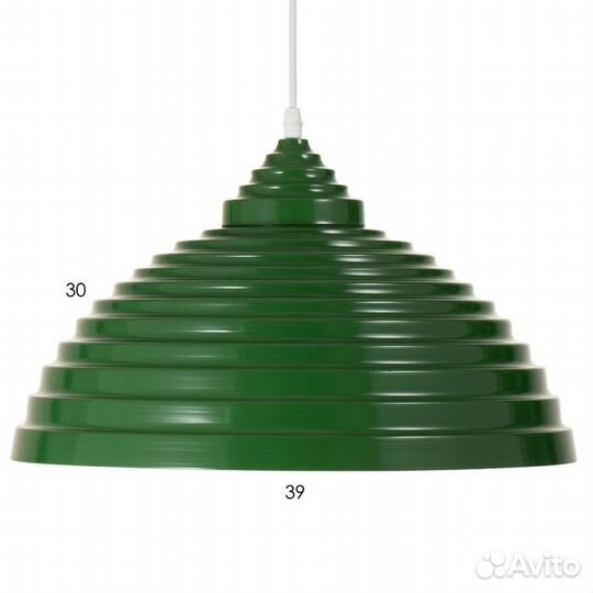 Светильник 'Этнер' E27 40Вт зеленый 39х39х28-128 с