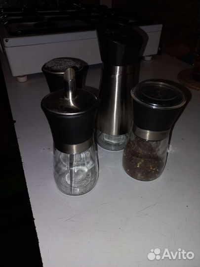 Комплект лофт солонка, перечница, для масла,сахара