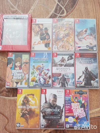 Игры Nintendo Switch картриджи