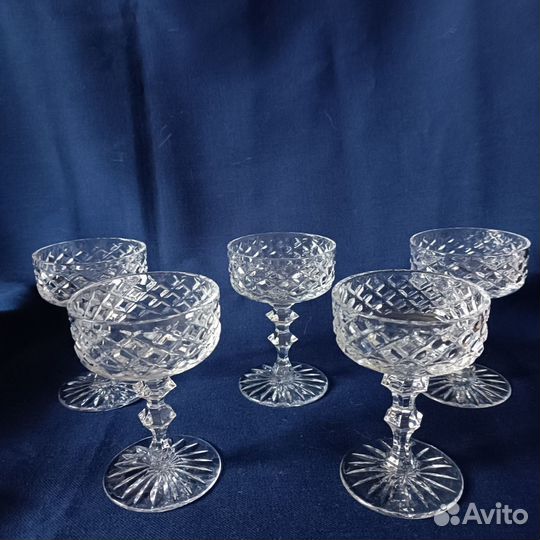 Креманки, салатники, хрусталь. 5шт