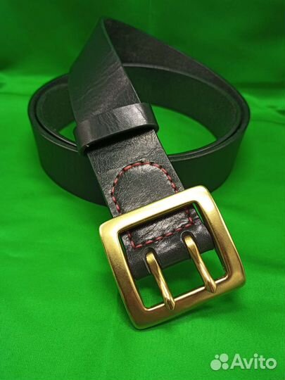 Мужской кожаный ремень ручной работы