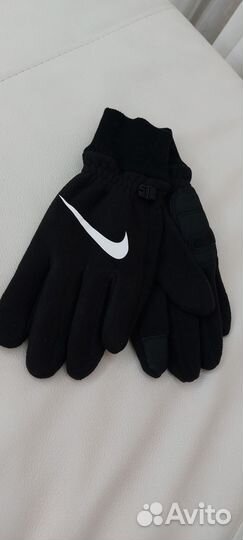 Перчатки мужские флисовые с манжетой Nike