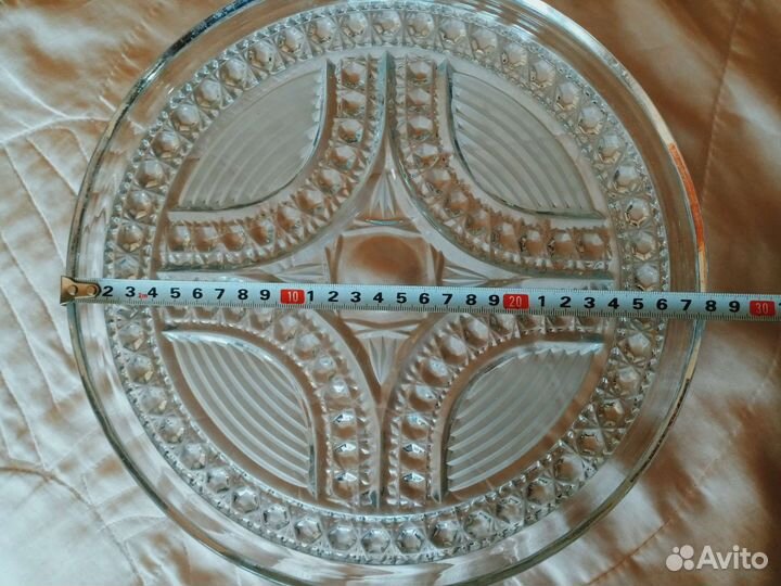 Блюдо хрустальное СССР