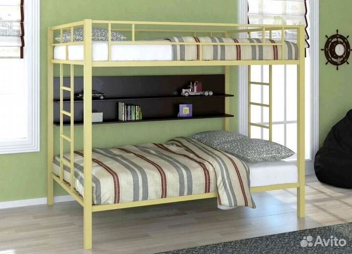 Двухъярусная кровать металлические