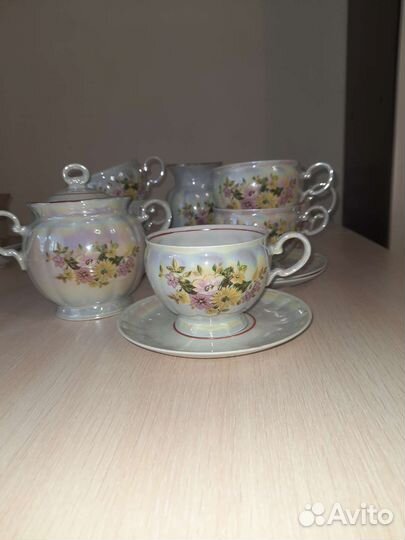 Чайный сервиз на 6 персон новый