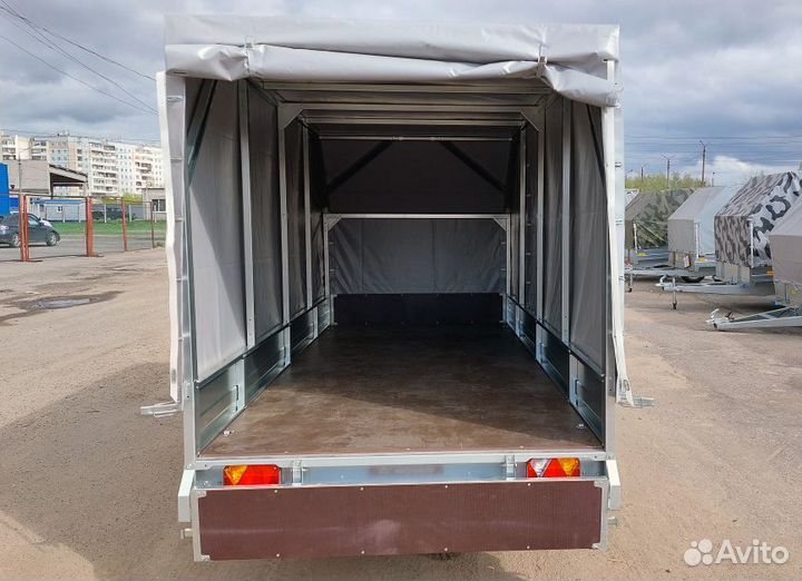 Прицеп 2-осный с балансирной подвеской 3.7х1.5х1.5