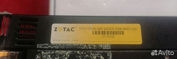 Видеокарта GTX 580 Zotac