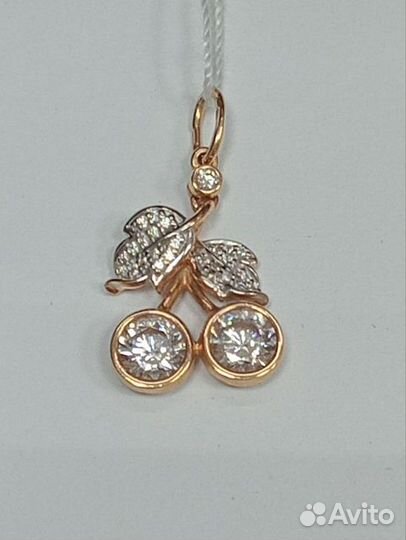 Подвеска с синтетическим камнем Золото