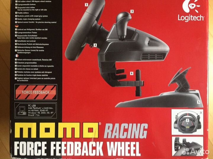Игровой руль momo Racing Force Feedback Wheel