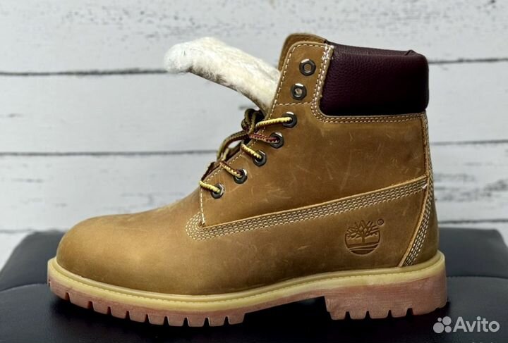 Фирменные Ботинки Timberland 6 inch Premium (Мех)