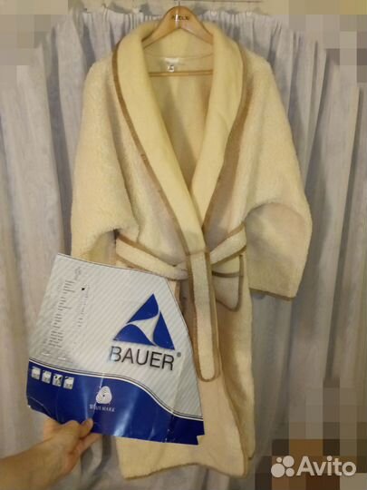 Новый халат Bauer унисекс из натуральной шерсти