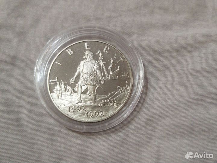 1/2доллара США 1992