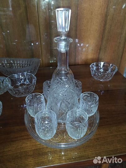 Хрустальная посуда СССР 53 предмета